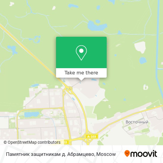 Памятник защитникам д. Абрамцево map