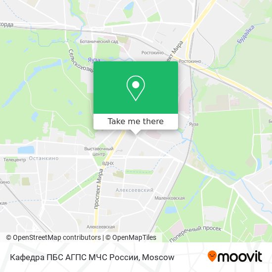 Кафедра ПБС АГПС МЧС России map