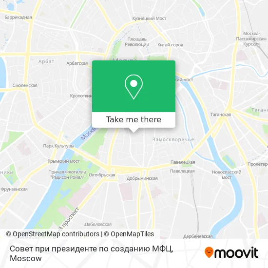 Совет при президенте по созданию МФЦ map