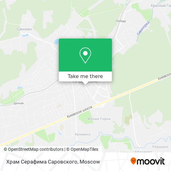 Храм Серафима Саровского map