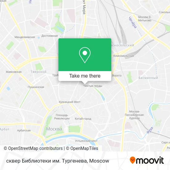 сквер Библиотеки им. Тургенева map