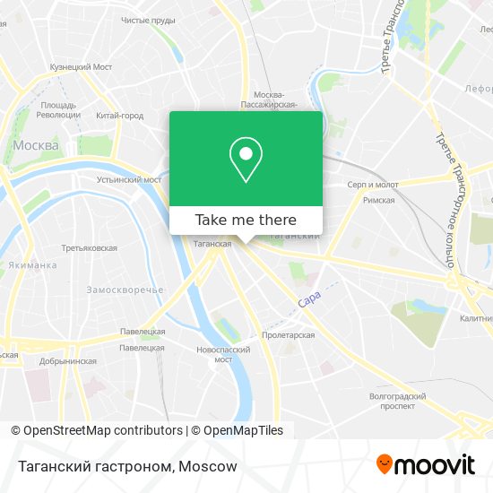 Таганский гастроном map