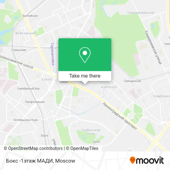 Бокс -1этаж МАДИ map