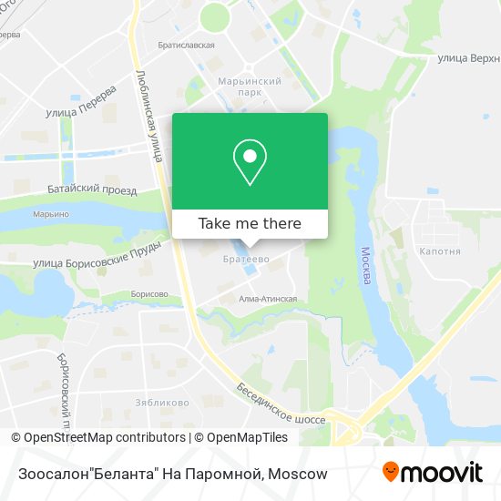 Зоосалон"Беланта" На Паромной map