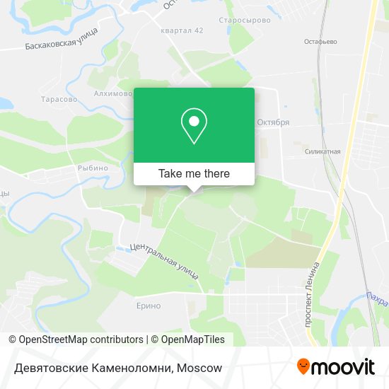 Девятовские Каменоломни map