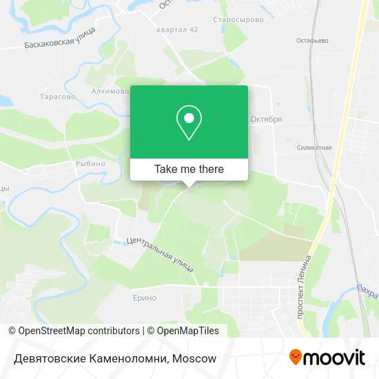 Девятовские Каменоломни map