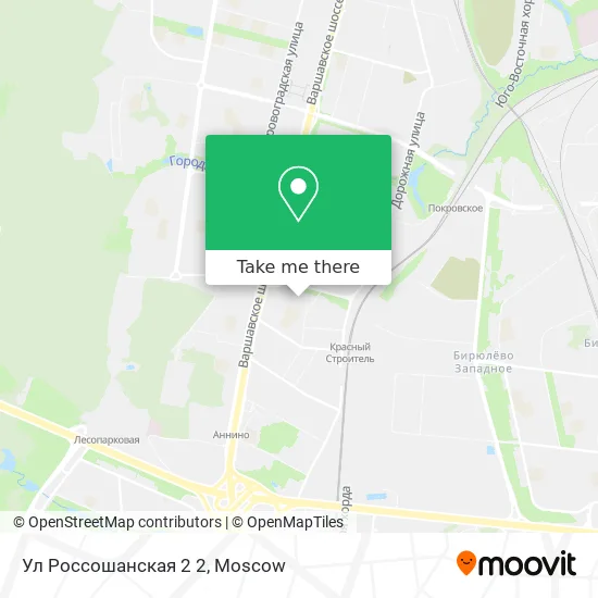 Ул Россошанская 2 2 map