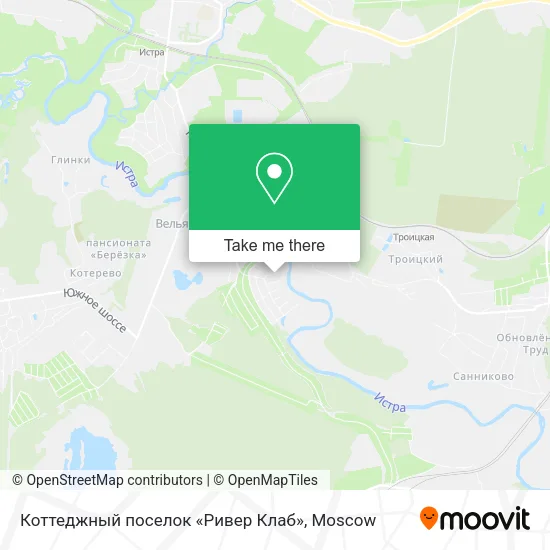 Коттеджный поселок «Ривер Клаб» map