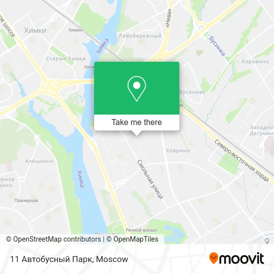 11 Автобусный Парк map