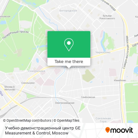 Учебно-демонстрационный центр GE Measurement & Control map