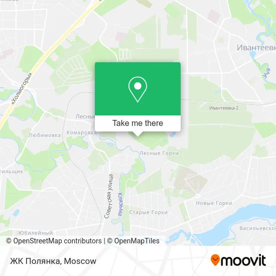 ЖК Полянка map