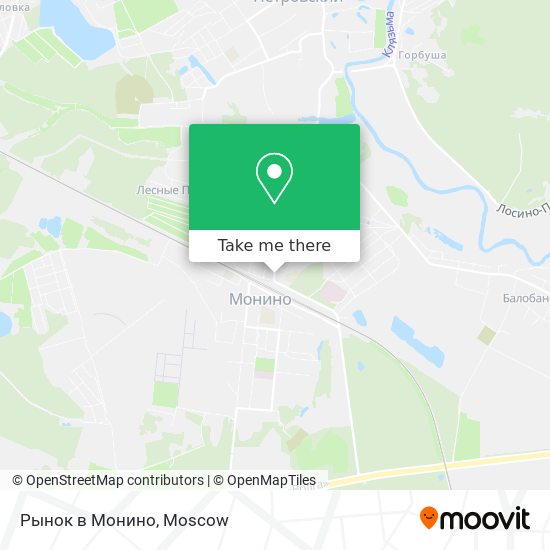 Рынок в Монино map