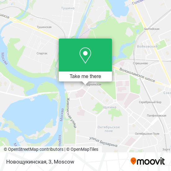 Новощукинская, 3 map