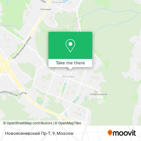 Новоясеневский Пр-Т, 9 map