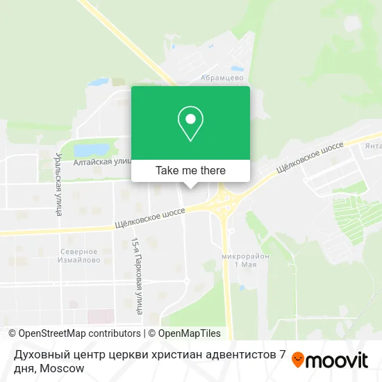 Духовный центр церкви христиан адвентистов 7 дня map