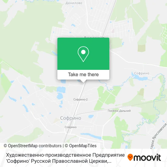 Художественно-производственное Предприятие 'Софрино' Русской Православной Церкви map