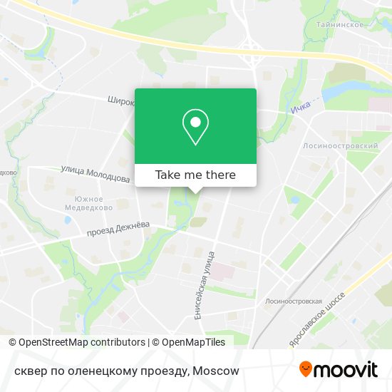 сквер по оленецкому проезду map