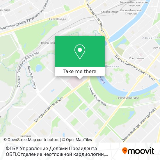 ФГБУ Управление Делами Президента ОБП.Отделение неотложной кардиологии map