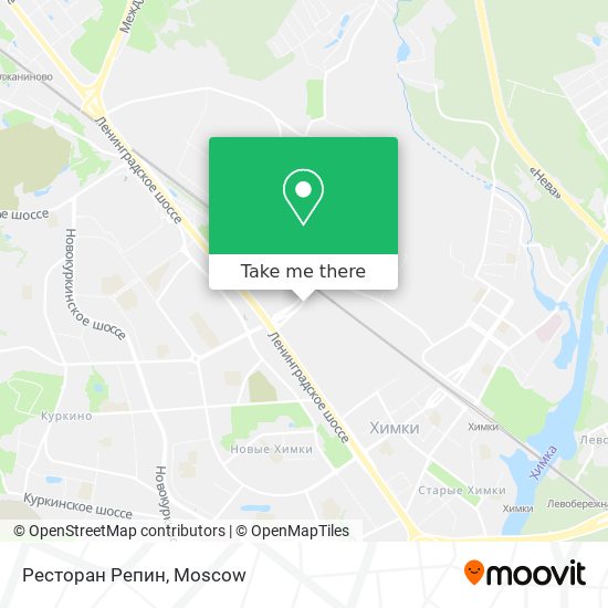 Ресторан Репин map