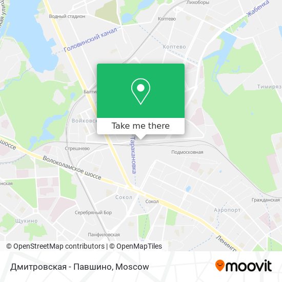 Дмитровская - Павшино map