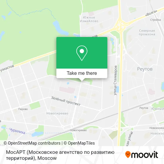 МосАРТ (Московское агентство по развитию территорий) map