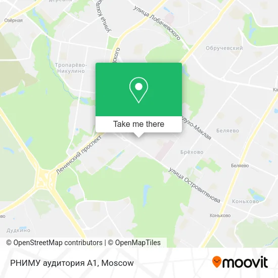 РНИМУ аудитория А1 map