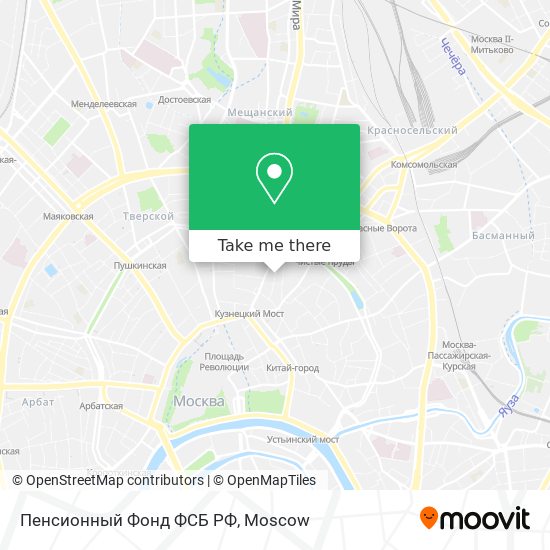 Пенсионный Фонд ФСБ РФ map