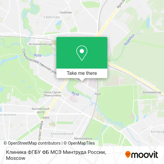 Клиника ФГБУ ФБ МСЭ Минтруда России map