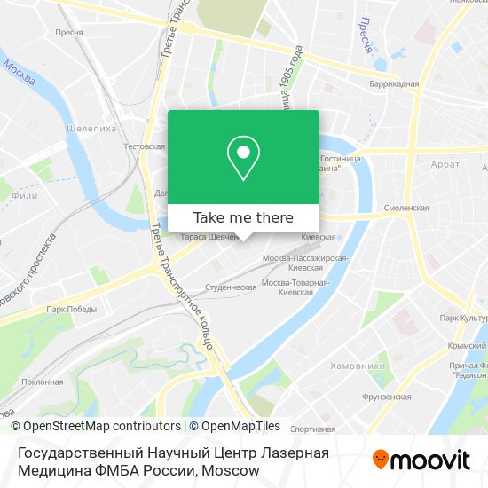 Государственный Научный Центр Лазерная Медицина ФМБА России map