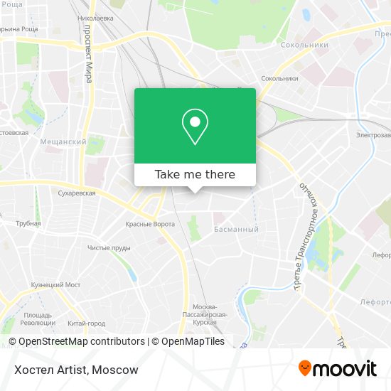 Хостел Artist map