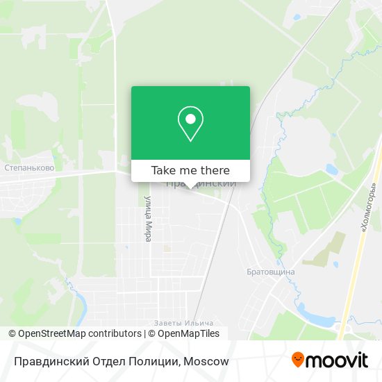 Правдинский Отдел Полиции map