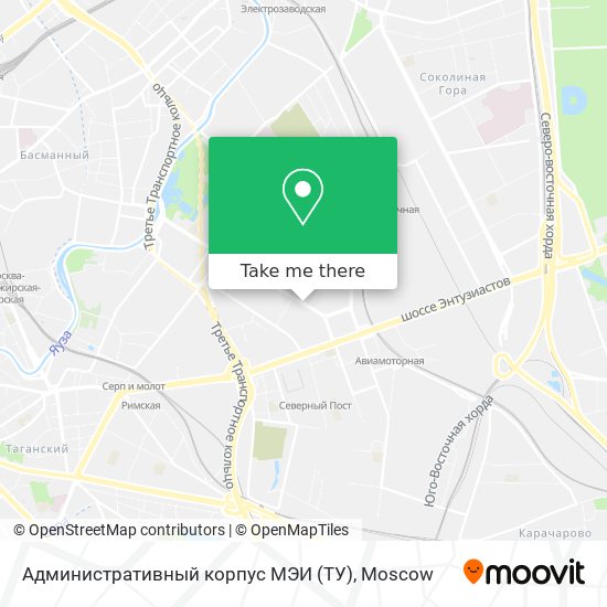 Административный корпус МЭИ (ТУ) map