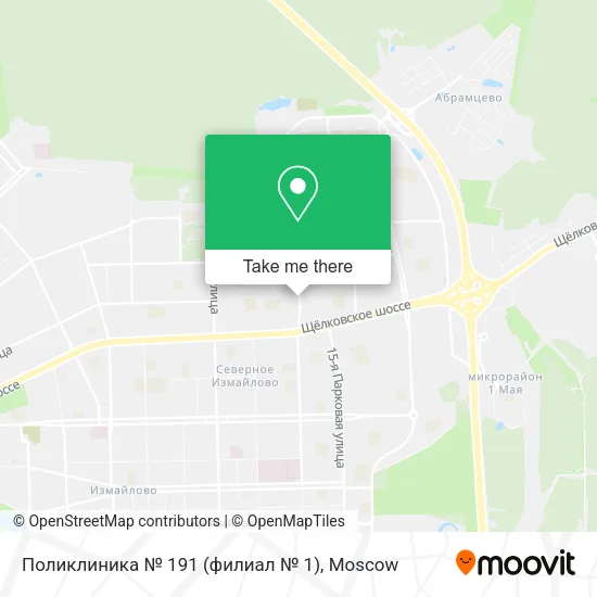Поликлиника № 191 (филиал № 1) map