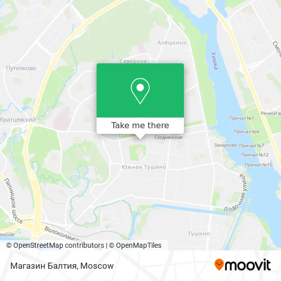 Магазин Балтия map