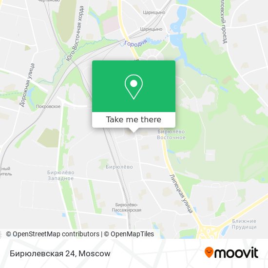 Бирюлевская 24 map