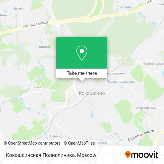 Кокошкинская Поликлиника map
