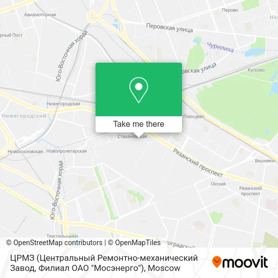 ЦРМЗ (Центральный Ремонтно-механический Завод, Филиал ОАО "Мосэнерго") map