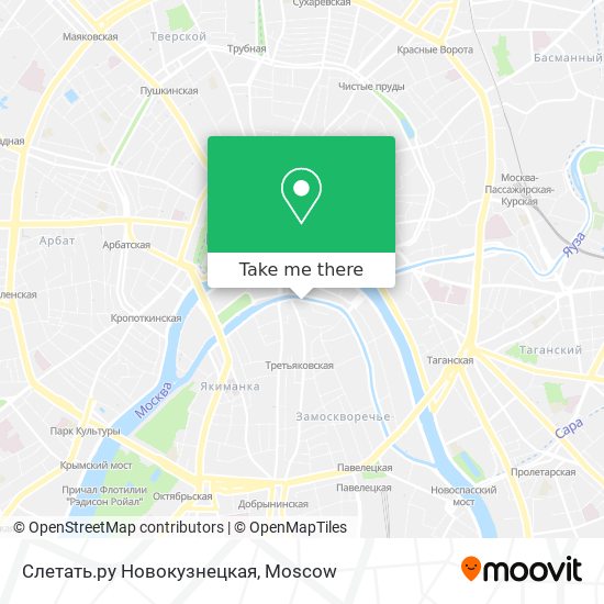 Слетать.ру Новокузнeцкая map