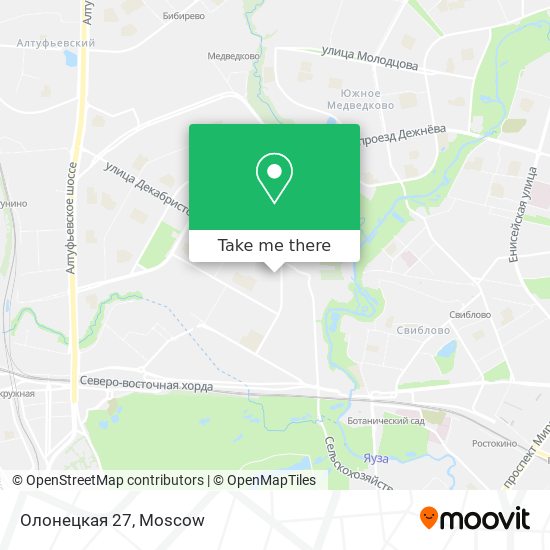 Олонецкая 27 map