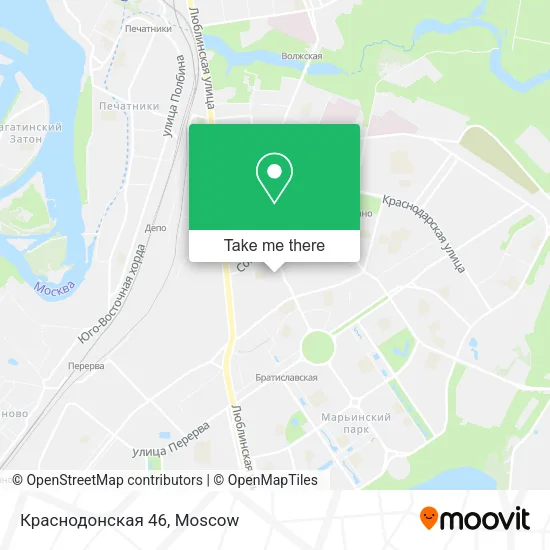 Краснодонская 46 map