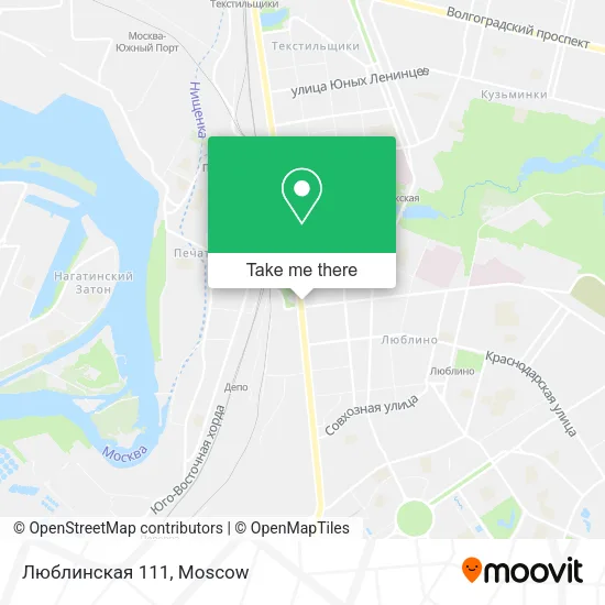 Люблинская 111 map