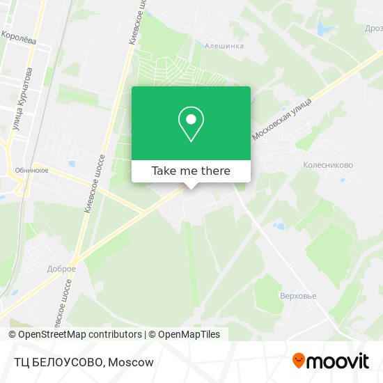 ТЦ  БЕЛОУСОВО map