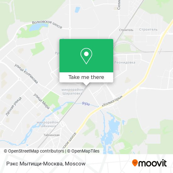 Рэкс Мытищи-Москва map