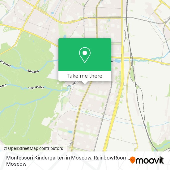 Montessori Kindergarten in Moscow. RainbowRoom. map