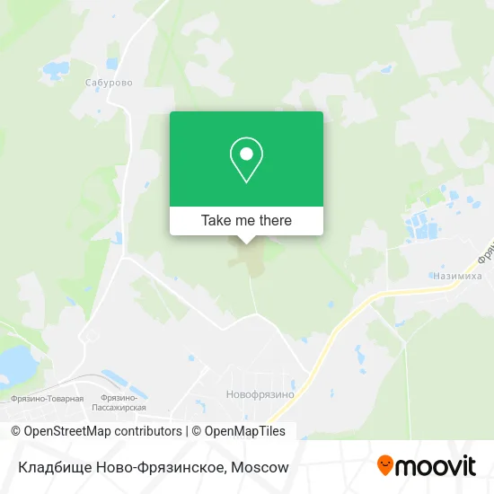Кладбище Ново-Фрязинское map