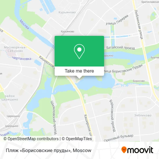 Пляж «Борисовские пруды» map
