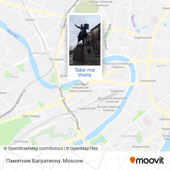 Памятник Багратиону map