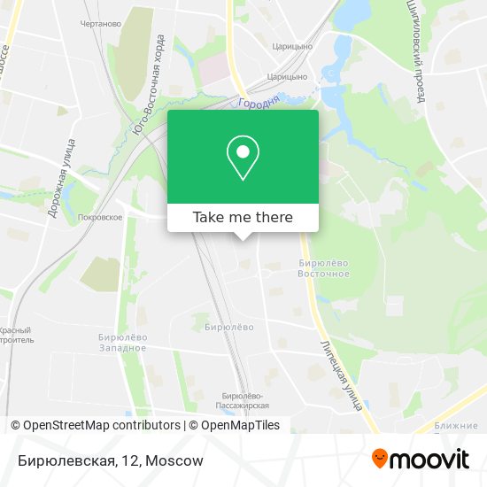 Бирюлевская, 12 map