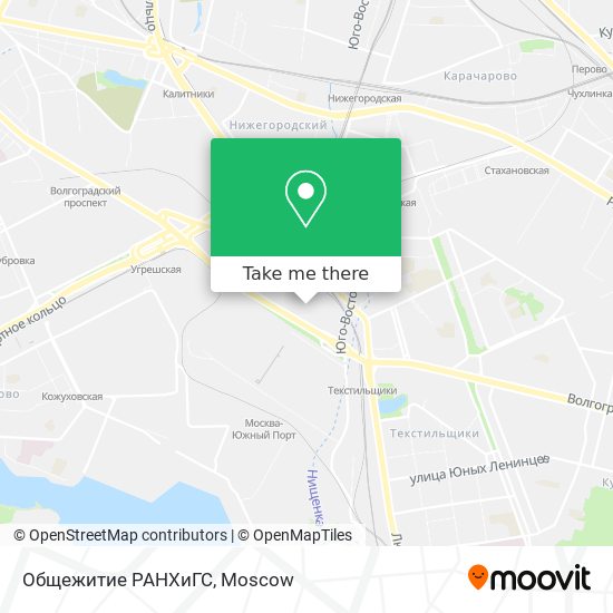 Общежитие РАНХиГС map