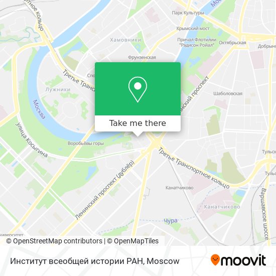 Институт всеобщей истории РАН map